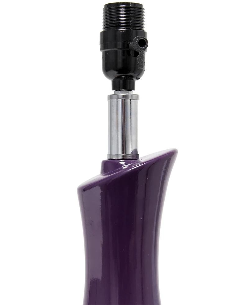 Lalia Home 29" Eggplant Contemporary Table Lamp