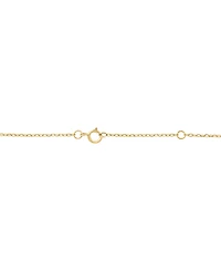 Effy Multi-Sapphire (1/3 ct. t.w.) & Diamond (1/10 ct. t.w.) Bar Pendant Necklace in 14k Yellow Gold, 18" + 1" extender