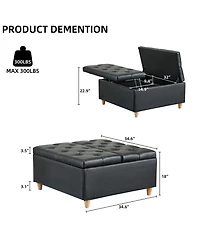 gaomon Ottoman Coffee Table with Lift Top