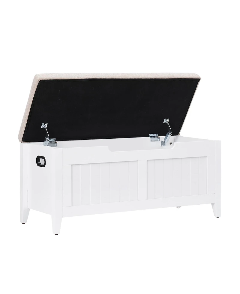 gaomon 42'' Storage Bench - Wooden Toy Chest with Seating and 2 Safety Hinge, Storage Chest Flip-Top Storage Trunk