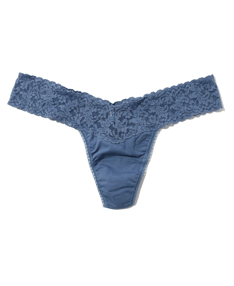 Hanky Panky Women's Supima Cotton Low Rise Thong