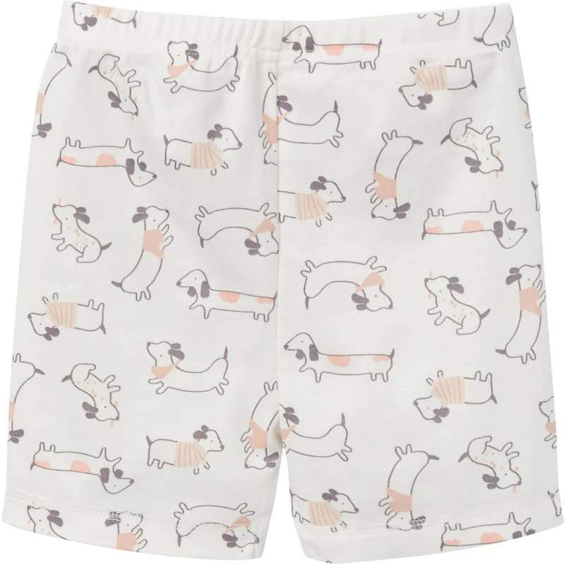 Gerber Baby Girls Top and Shorts Pajama Sets, 4-Piece, Ballet Slippers