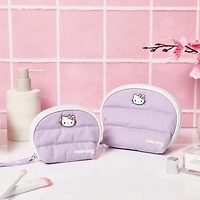 Hello Kitty Sanrio Purple Large and Small Dome Cosmetic Travel Bag