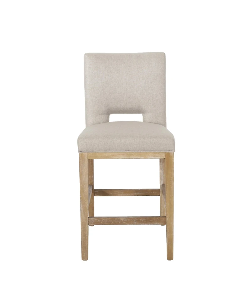 Streamdale 27 Inch Counter Stools, Set Of 2,Fabric