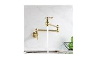 Slickblue Folding Faucet Pot Filler for Wall Mount Installation, Ideal for Space-Saving in the Kitchen