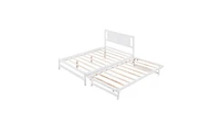 Slickblue Platform Bed with Adjustable Trundle for Versatile Sleep Solutions and Space Efficiency