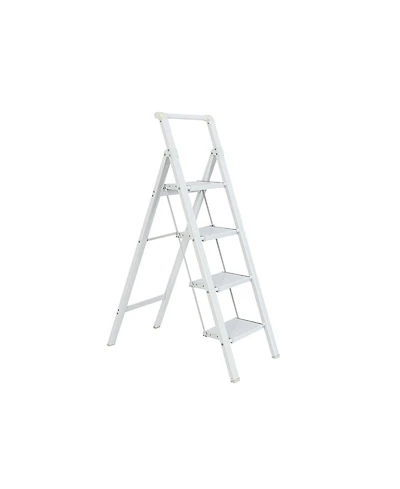 3 Step Ladder, 3 Step Stool Folding Step Stool with Handrails, Gorilla Ladders 500LBS Capacity Sturdy& Portable Ladder for Home Kitchen Library Office
