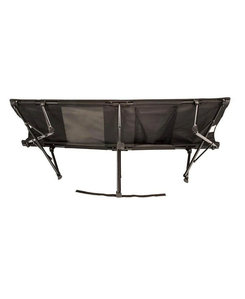 Kamp-Rite Standard Kwik Cot Quick Setup 1 Person Sleeping Bed w/Carry Bag, Black