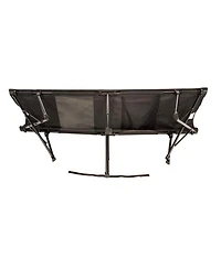 Kamp-Rite Standard Kwik Cot Quick Setup 1 Person Sleeping Bed w/Carry Bag, Black