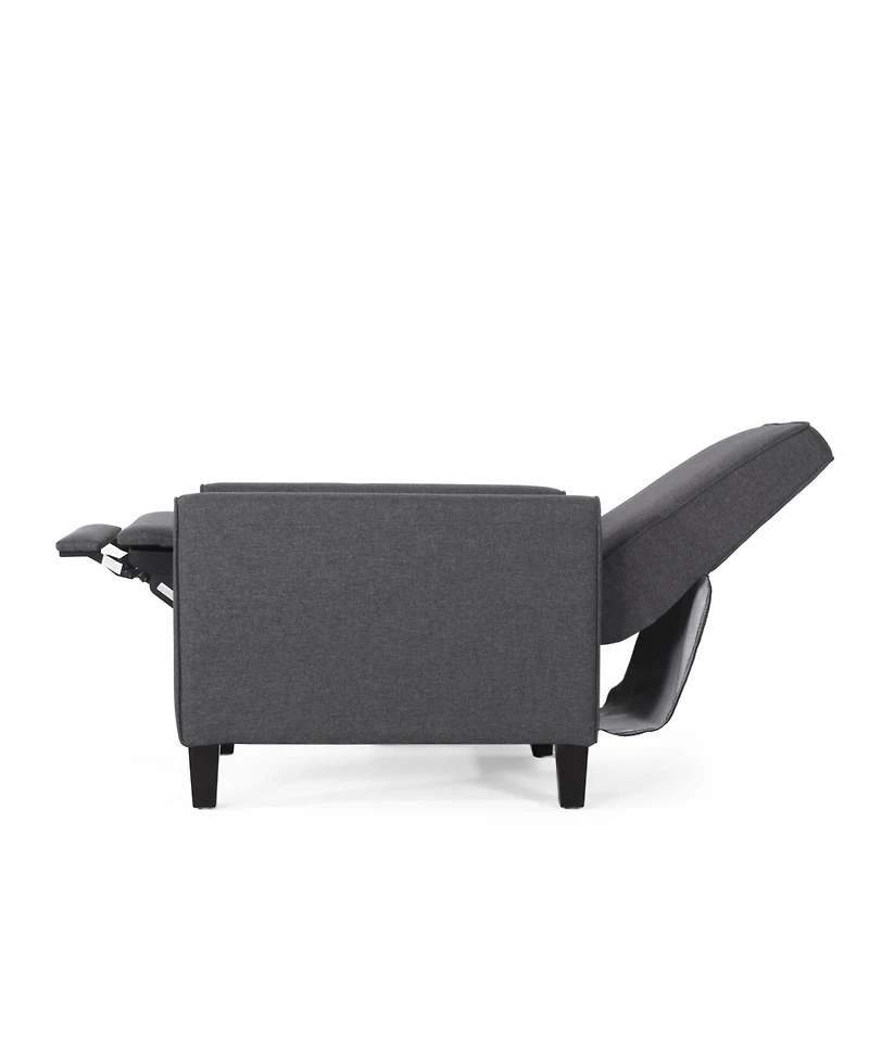 Smoke Fabric Push Back Chair For Elegant Home Decor