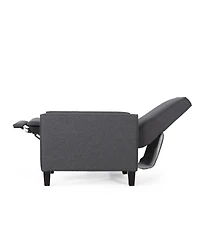 Smoke Fabric Push Back Chair For Elegant Home Decor