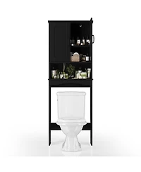 23.62 in. W x 65.39 H 8.27 D Over The Toilet Storage with Adjustable Shelves for Bathroom and Laundry