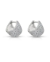 Ettika Pave Encrusted Huggies Hoops Earrings