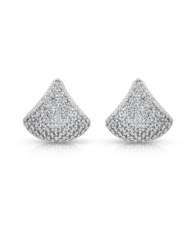 Ettika Pave Encrusted Huggies Hoops Earrings