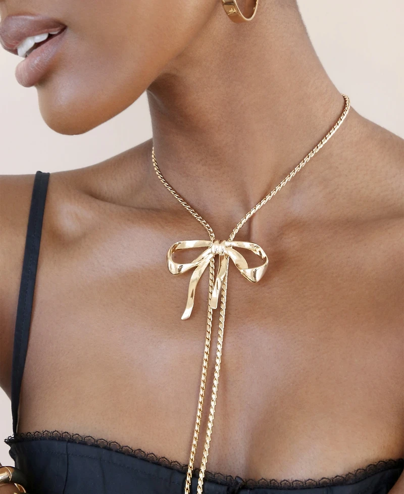 Ettika Bow Bolo Necklace