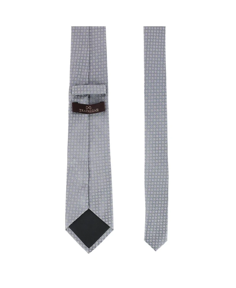 Trafalgar Men's Ewing Square and Polka Dot Business Silk Necktie