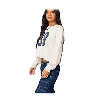 Edikted Womens 88 Waffle Long Sleeve T Shirt