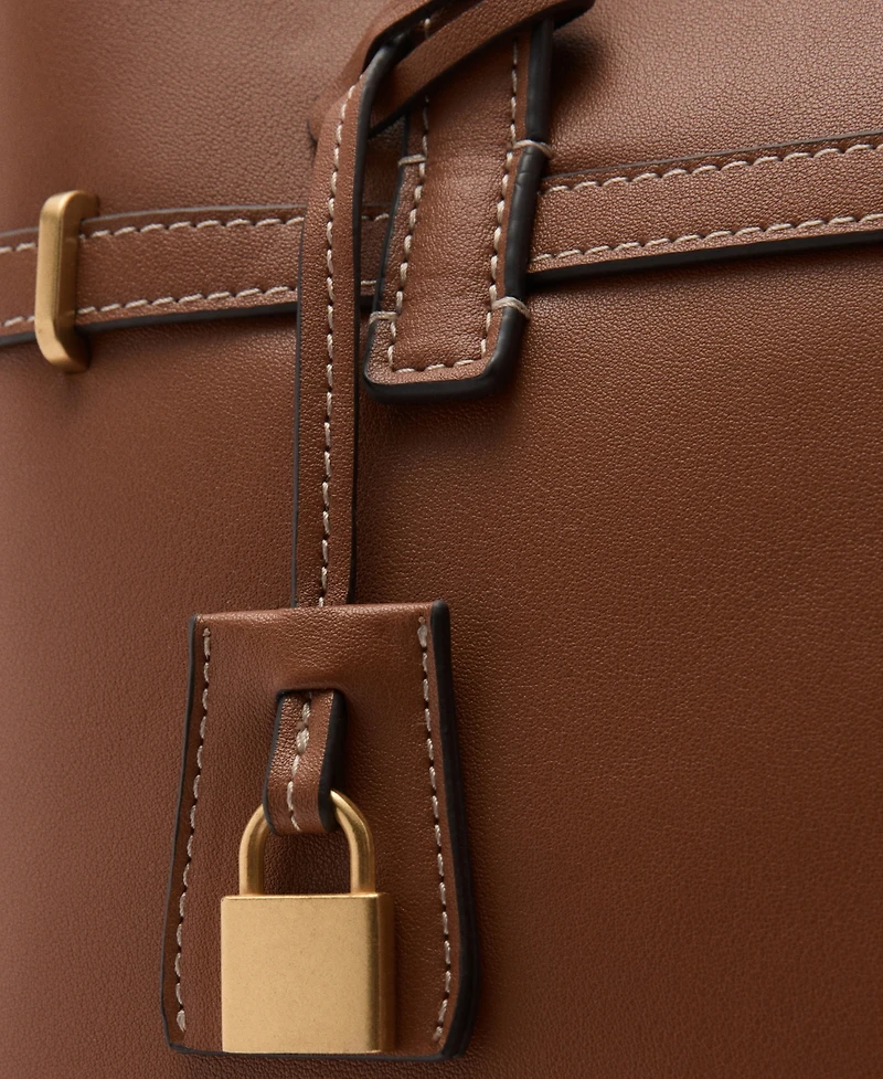 Mango Women's Padlock Detail Shopper Bag