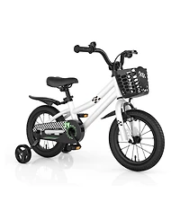 Hongge 14 Inch Kids Bike with 2 Training Wheels for 3-5 Years Old
