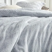 Peak of Cozy - Coma Inducer Oversized Comforter Set - Chevron Frosted Gray