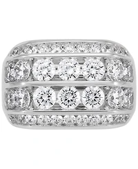 Grown With Love Men's Lab Diamond Multirow Cluster Ring (5 ct. t.w.) 10k White Gold