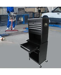 Slickblue High Capacity 6-Drawer Rolling Tool Chest with Wheels for Easy Storage and Mobility