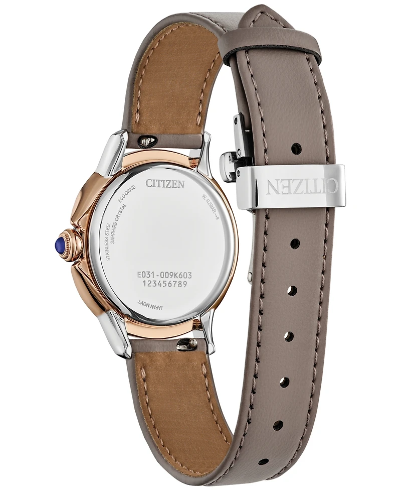 Citizen Eco-Drive Women's Ceci Taupe Eco-Pet Strap Watch 34mm
