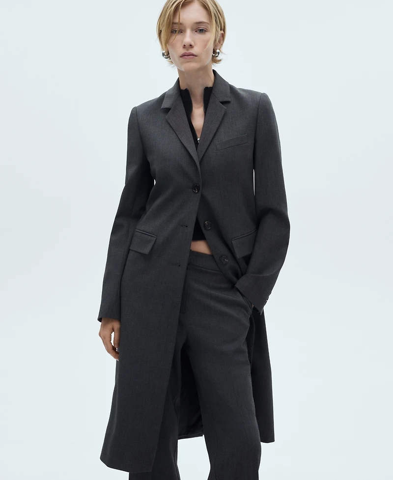 Mango Women's Flared Suit Trousers