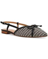 Dv Dolce Vita Women's Carsen Bow Pointed-Toe Slingback Flats