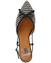Dv Dolce Vita Women's Carsen Bow Pointed-Toe Slingback Flats