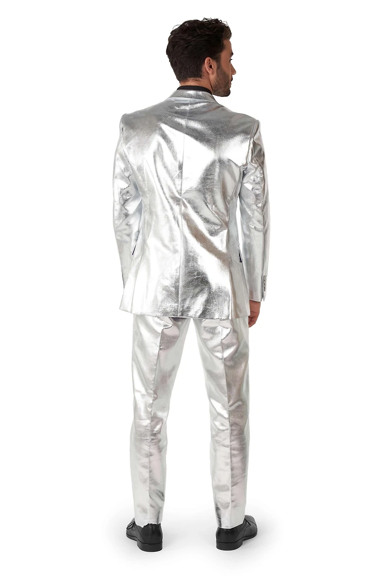 OppoSuits Big & Tall Shiny Party Suit - Peppy Pink