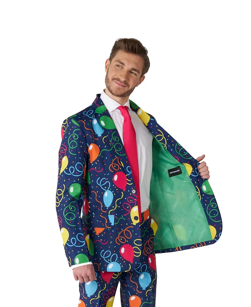 Suitmeister Men's Party Costume - Funny Balloons And Confetti Suit