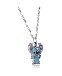 Disney Lilo & Stitch Pave Crystal Pendant Necklace - Cute Character Jewelry