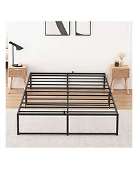 gaomon Twin/Full/Queen Size Metal Bed Frame, Platform Bed Frame 13 Inch With 3 In 1 Steel Support, Heavy Duty Metal Platform Bed Frame No Box Spring N