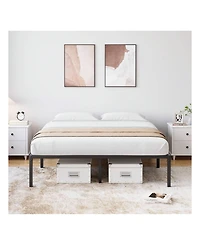 gaomon Inch Bed Frame, No Box Spring Needed, Heavy Duty Metal Platform Bed Frame For Bedroom, Easy Assembly