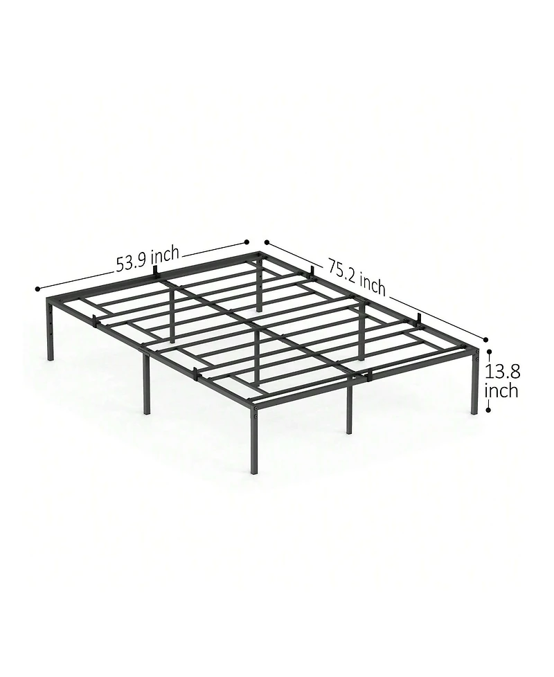 gaomon Bed Frame, Metal Platform Bed Frame With Bid Storage Space, Noise Free Bed Frame With Metal Slat Support, No Box Spring Needed