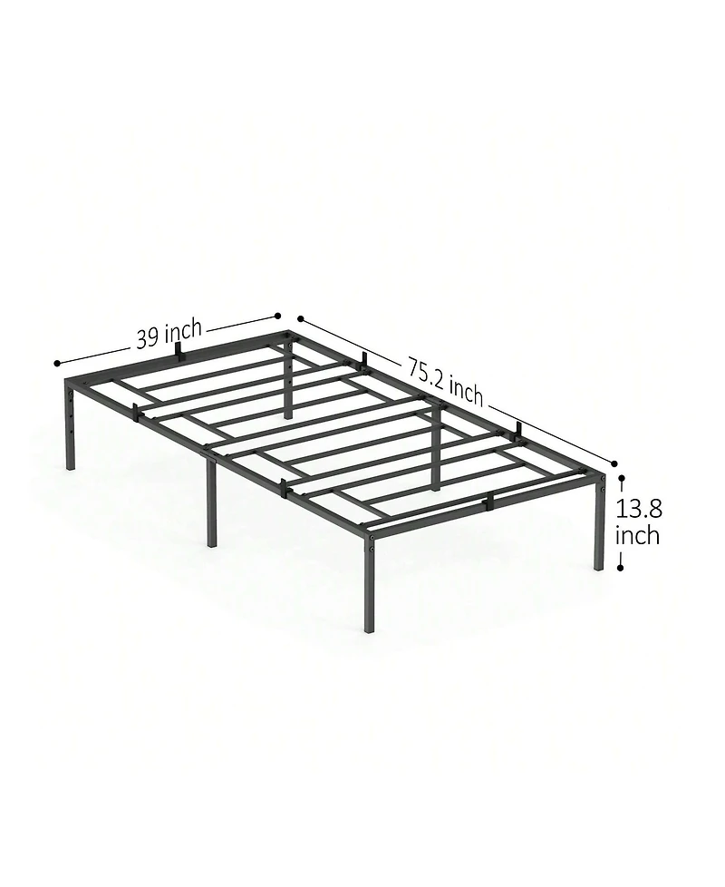 gaomon Bed Frame, Metal Platform Bed Frame With Bid Storage Space, Noise Free Bed Frame With Metal Slat Support, No Box Spring Needed
