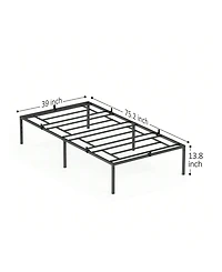 gaomon Bed Frame, Metal Platform Bed Frame With Bid Storage Space, Noise Free Bed Frame With Metal Slat Support, No Box Spring Needed