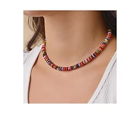 Little Sky Stone Elena Mixed Gemstone Multicolor Beaded Choker Necklace