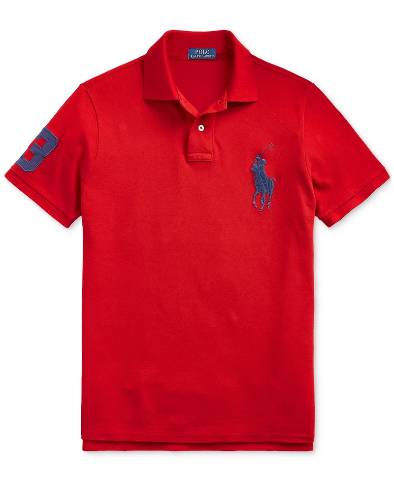 Polo Ralph Lauren Men's Big Pony Custom Slim Fit Mesh