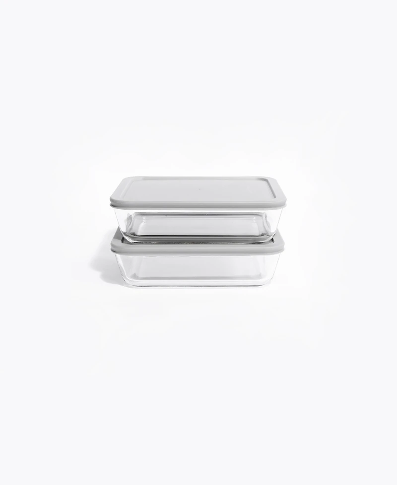 Dura Living -Piece 6.5 Cup Rectangular Food Storage and Meal Prep Container Set