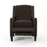 Streamdale Classic Coffee Fabric Push Back Chair