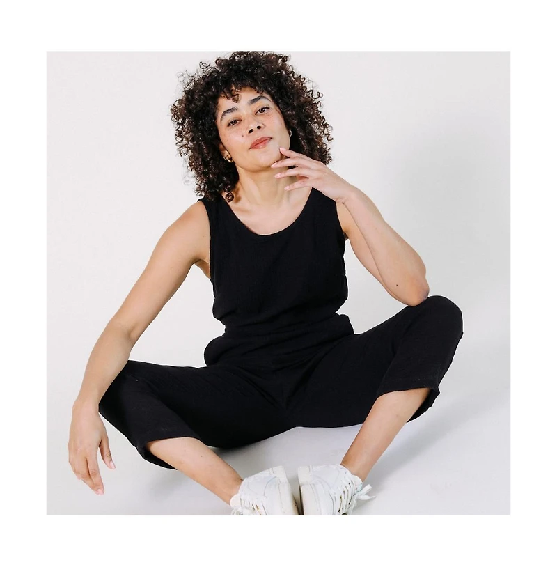 Poplinen Plus Jameela Cotton Jumpsuit