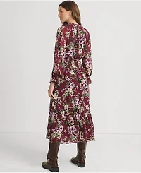 Lands' End Women's Chiffon Midi Dress