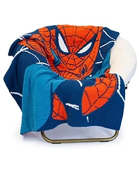 Saturday Park Spiderman 50x60 Feather Knit Throw Blanket