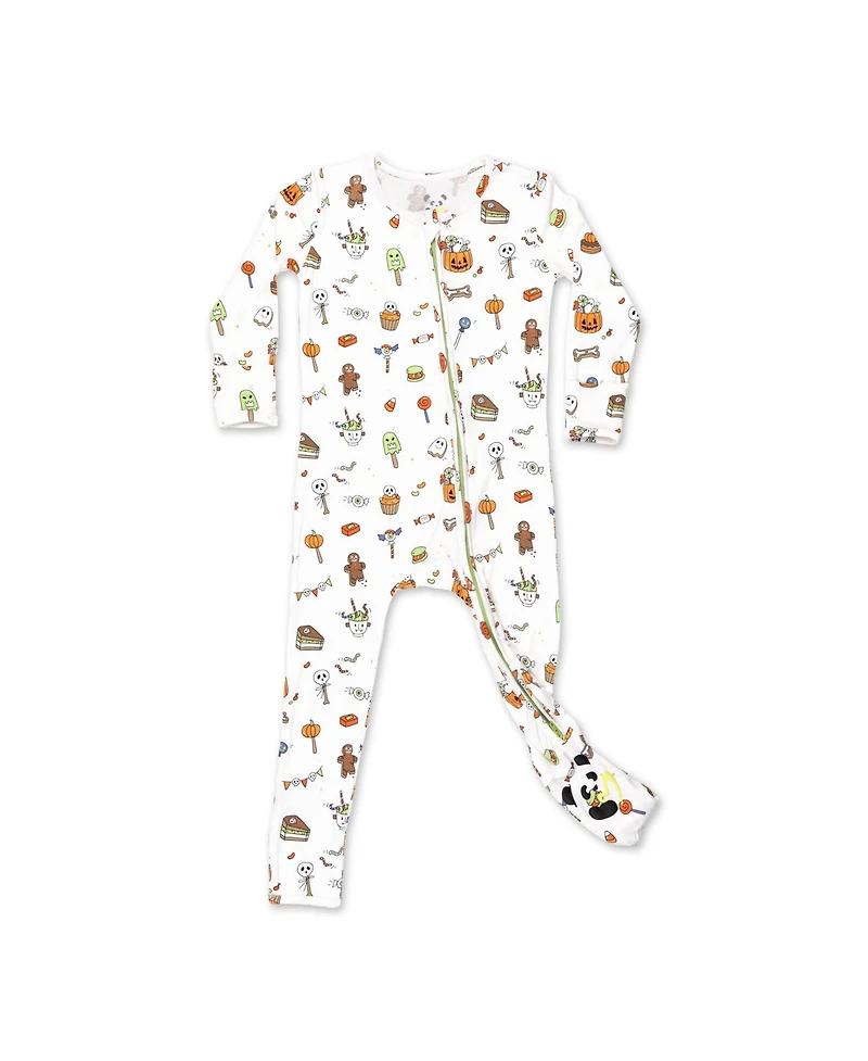 Bellabu Bear Baby Boys or Girls, Halloween Treats Convertible Footie