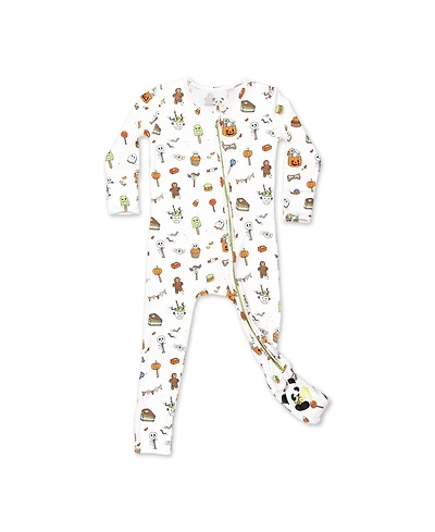 Bellabu Bear Baby Boys or Girls, Halloween Treats Convertible Footie