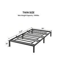 gaomon Inch Bed Frame, No Box Spring Needed, Heavy Duty Metal Platform Bed Frame For Bedroom, Easy Assembly