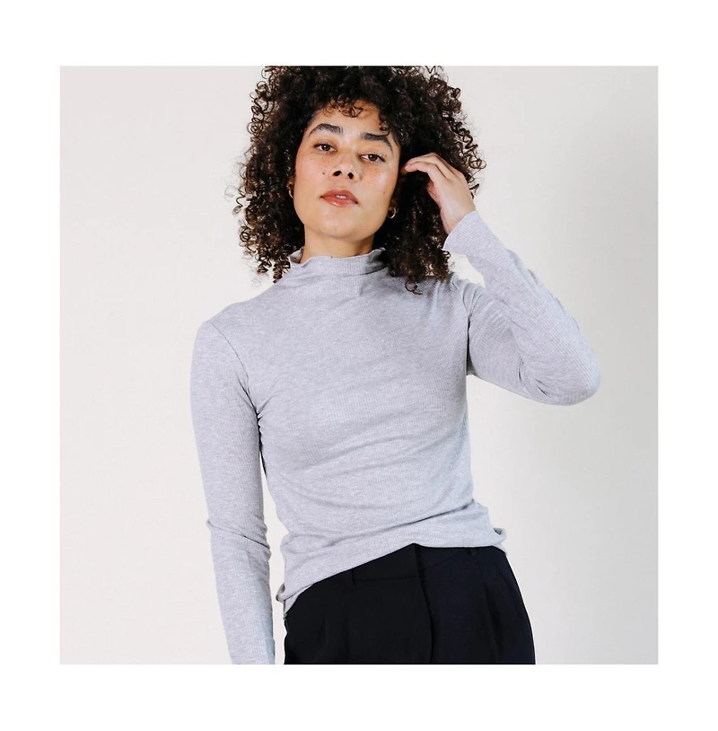 Poplinen Plus Norma Modal Ribbed Turtleneck