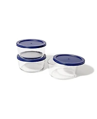 Dura Living 12-Piece 4 Cup Round Food Storage and Meal Prep Container Set